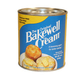 New England Cupboard Original Bakewell Cream 8-ounce can label, Maine-made pastry finish.