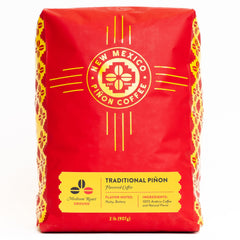 New Mexico Piñon Coffee bag showing traditional pinon ground flavor