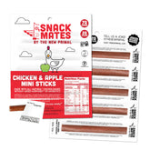 New Primal Snack Mates Chicken Apple Stick in lunchbox for kid-friendly protein.