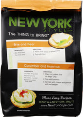 New York Style Bagel Crisps sesame on salad bowl, adds crunch and nuttiness.
