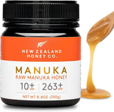 New Zealand Honey Co. Manuka honey jar highlights premium UMF 10+ for daily wellness.