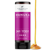 New Zealand Honey Co. Manuka UMF24 bottle, premium raw honey for everyday use.