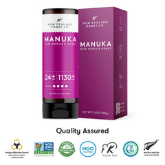 New Zealand Honey Co. Manuka UMF24 pour over toast for easy drizzle.