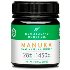 New Zealand Honey Co. Raw Manuka UMF 28+ bottle shows rich color for daily flavor