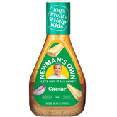 Newman's Own Caesar dressing 16oz bottle showcases a creamy texture for classic Caesar salads.