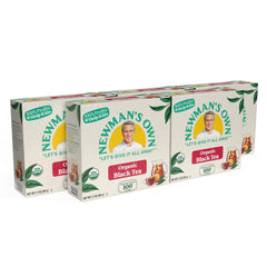 Newman's Own Organic Black Tea box, bold flavor ready for tea lovers