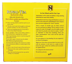 Cup of Newman's Own Organic Royal Black Tea after steeping