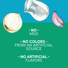 Newman's Own Ranch dressing ingredients label, no MSG option for meals