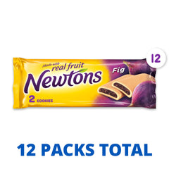 Newtons fig cookies open pack showing real fruit flavor
