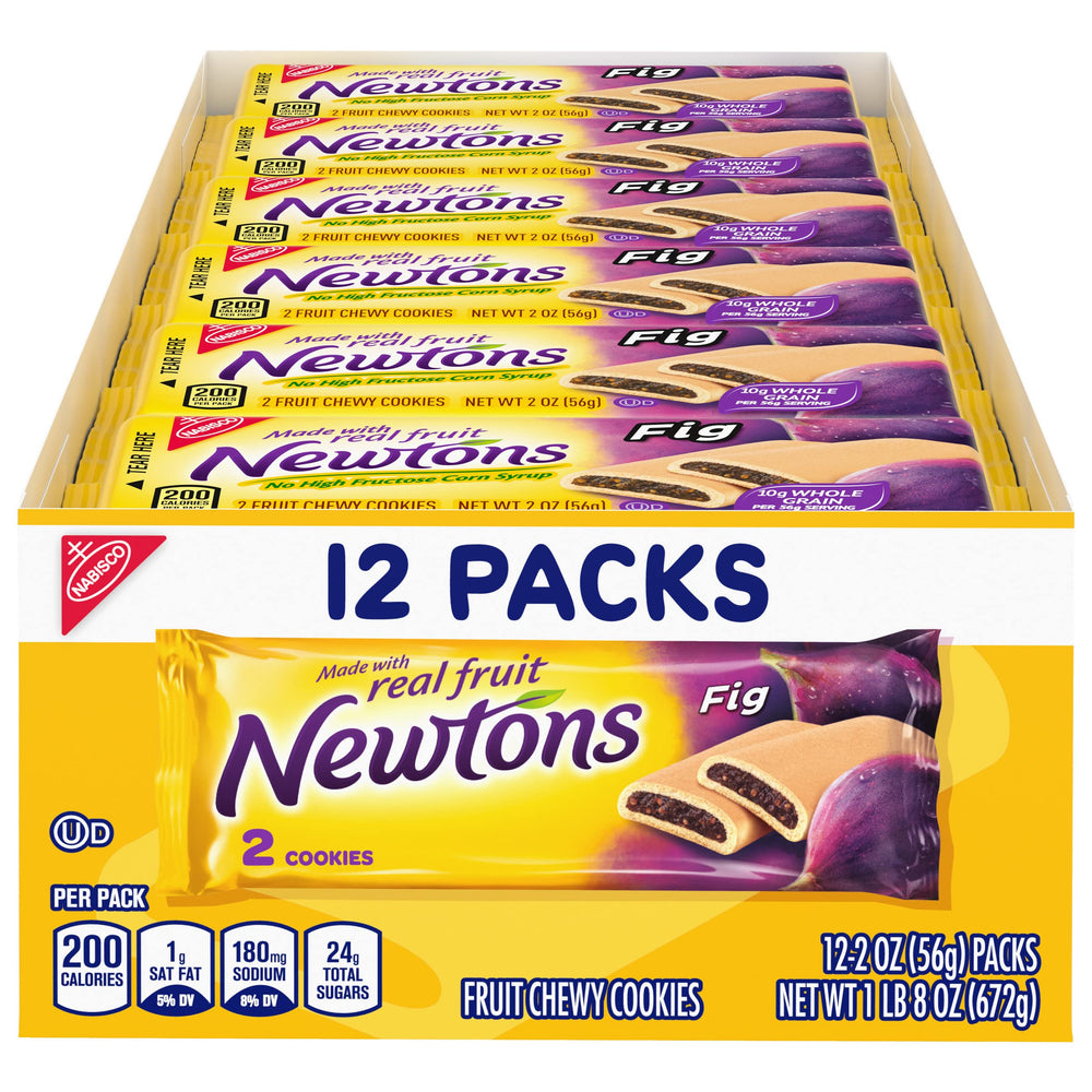 Fig Newtons Soft & Fruit Chewy rectangle cookies for lunchbox snacking