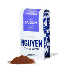 Nguyen Coffee Supply Saigon Robusta-Arabica blend bag boosts everyday ritual with balanced flavor.