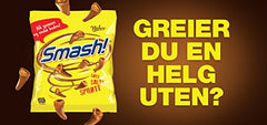 Nidar Smash Original chocolate bars close-up, Norwegian milk chocolate indulgence