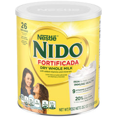 NIDO Fortificada canister front view for easy family nutrition