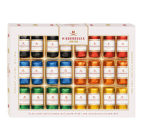Niederegger classic marzipan assortment with dark and milk chocolate coating, ideal as a premium gift.
