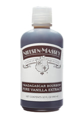 Nielsen-Massey Madagascar Bourbon Vanilla bottle closeup for deep, layered vanilla flavor