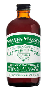 Nielsen-Massey Madagascar Vanilla Extract bottle for rich baking aroma