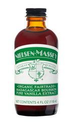 Nielsen-Massey vanilla bottle close-up, rich aroma for baking and desserts