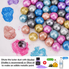 NiHome purple edible glitter powder decorates cookies with festive shine.