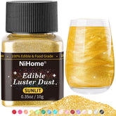 NiHome edible glitter sunlit jar pour adds vibrant shimmer to drinks and desserts