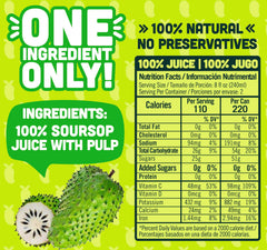 NILO Soursop Juice real pulp close-up with chunky soursop pieces