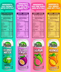 NILO guava juice in a glass revealing fresh tropical flavor.
