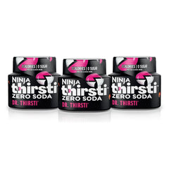 Ninja Thirsti Drops bottle close-up showing zero-calorie flavoring for sparkling water.
