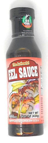 Nippon Shokken Eel Sauce bottle pour for a glossy glaze on grilled eel.