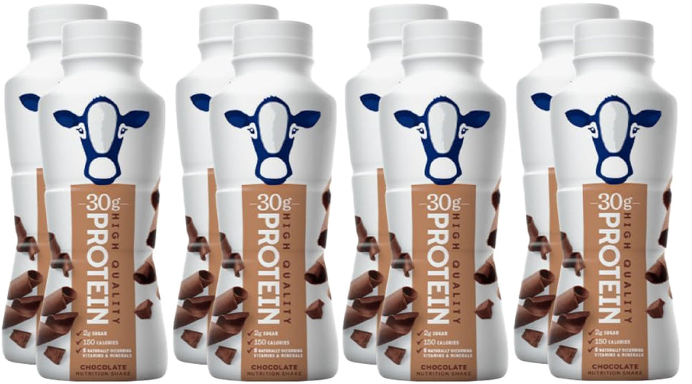 Niro 8-pack chocolate protein shakes, ready in 11.5 oz bottles for on-the-go nourishment