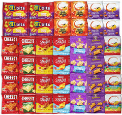 Niro gift box opened to reveal 40 individual cheese cracker packs for sharing.