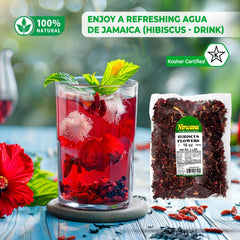 Nirwana hibiscus infusion base enhances fruity drinks and teas.