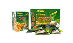 Nirwana Honey Ginger Tea bags ready for convenient caffeine-free relaxation.