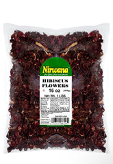 Nirwana premium dried hibiscus whole flowers for vibrant tea and herbal blends.