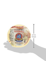 Nishiki cooked brown rice serving bowl with fluffy grains for bowls and sides