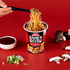 A microwavable cup from NISSIN delivering bold flavor fast at home or work.