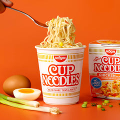 Nissin Cup Noodles cup with spoon for on-the-go meals