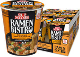 NISSIN Cup Noodles Ramen Bistro Sichuan Garlic Chicken bowl—bold heat, quick meal.