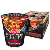 NISSIN Cup Noodles Stir Fry Teriyaki Beef cup delivers quick, flavorful meals in minutes.