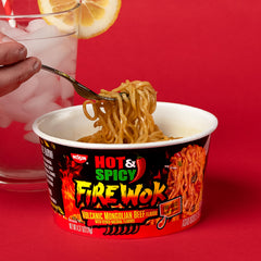 NISSIN Fire Sauce Packet ready to stir in for extra heat and flavor