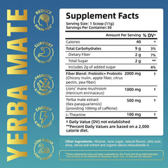 NIUSISE Yerba Mate Instant Tea Peach Mango powder dissolving in water for daily use