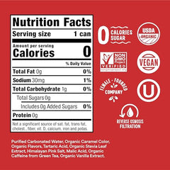 Nixie Classic Cola can side, emphasizing 40mg caffeine for a balanced lift.