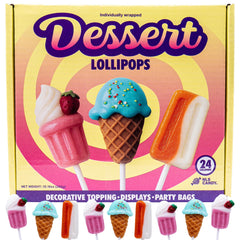 NLS Candy Co Dessert Lollipops Milkshake design ideal for celebrations and photos