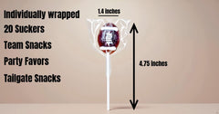 NLS Candy Co football party favo pack ideal for stadium tailgates.