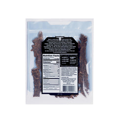 No Mans Land jerky slices close-up lean texture smoky flavor