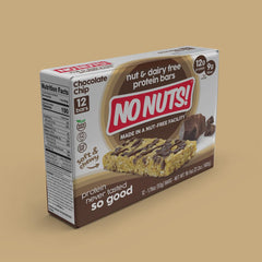 Nutrition facts emphasize 12g protein and 10g fiber per bar.