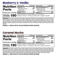 No Nuts! caramel mocha bar on desk, energy-boosting flavor for on-the-go.