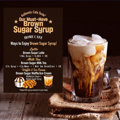 Nokchawon Black Sugar Syrup coffee latte drizzle for cafe like drinks