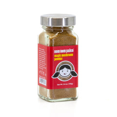 Nom Nom Paleo Magic Mushroom Seasoning Powder jar adds savory depth to meals