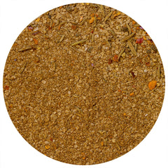 Nom Nom Paleo Magic Mushroom Seasoning Powder on a kitchen counter ready for flavor