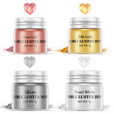 Nomeca Luster Dust 24K Gold bottle adds luxurious metallic shine to desserts.