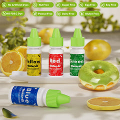 Nomeca natural food coloring blue bottle dropper for bold, true-to-life fondant shades